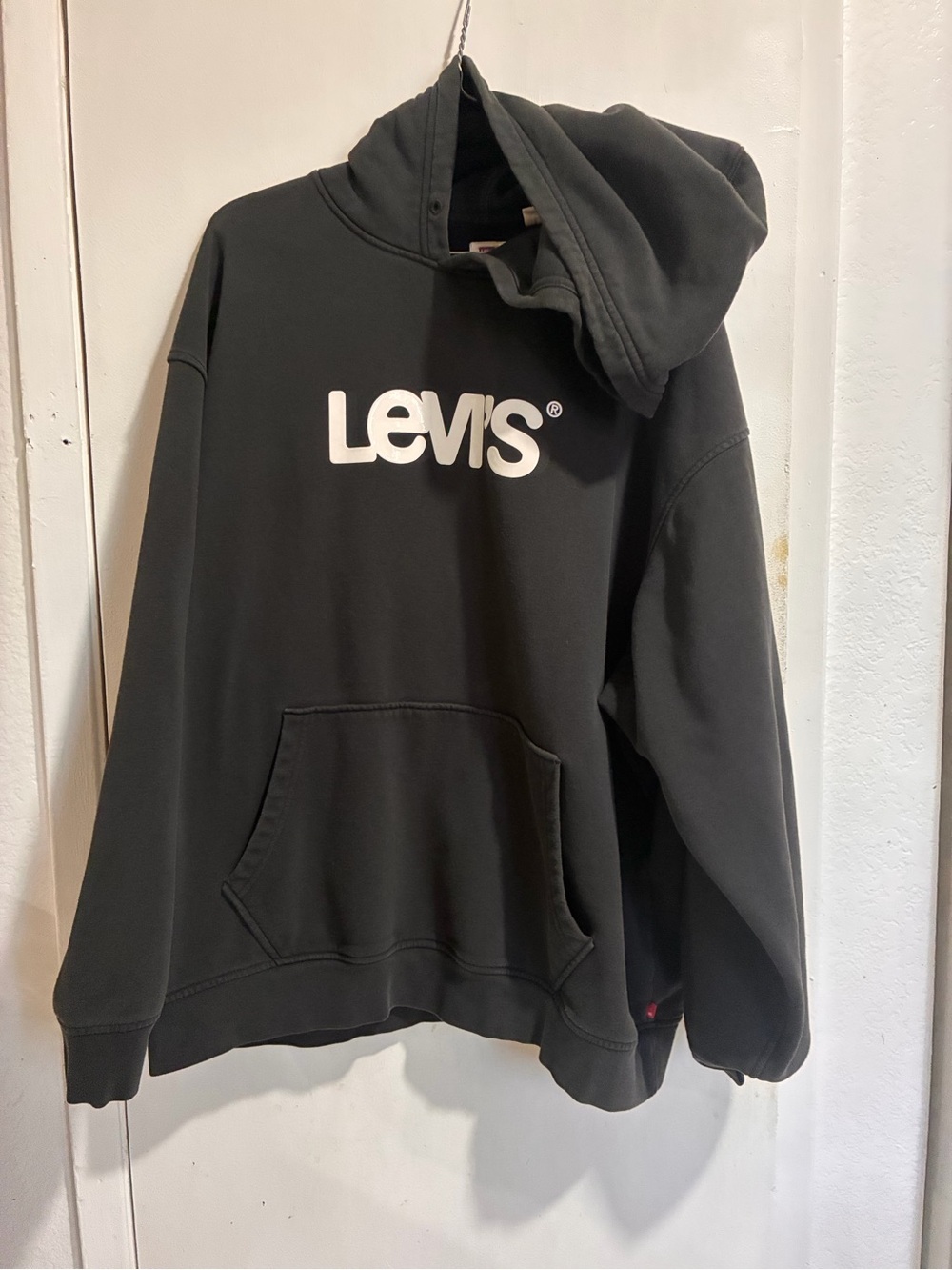 Levi's Black Hoodie with White Logo